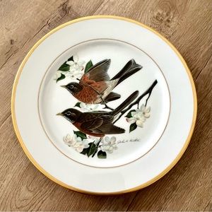 Vintage Limited Edition Hutschenreuter Germany ROBIN Plate‎ By John A Ruthven